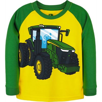 John Deere Boys' Crew Neck Long-Sleeve T-Shirt, Navy