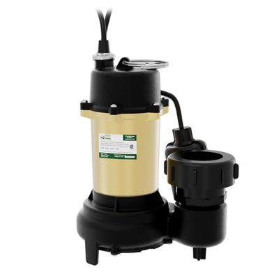Image showing  3/4 HP Cast Iron Effluent Pump with Piggyback Tethered Float Switch, SWF07501TPK