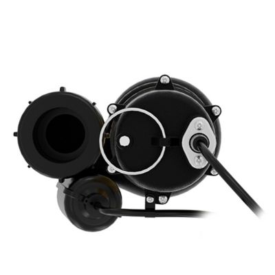 Image showing 5 th K2 Pumps 3/4 HP Cast Iron Effluent Pump with Piggyback Tethered Float Switch, SWF07501TPK