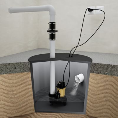 Image showing 7 th K2 Pumps 3/4 HP Cast Iron Effluent Pump with Piggyback Tethered Float Switch, SWF07501TPK