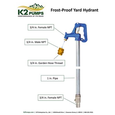 Image showing  Frost Proof Yard Hydrant, Lead-Free, 2 ft.