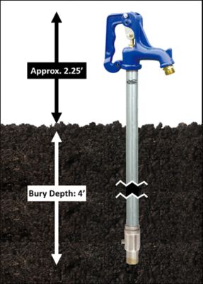 Image showing  Frost Proof Yard Hydrant, Lead-Free, 4 ft.