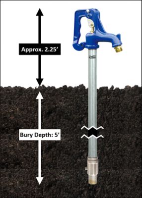 Image showing  Frost Proof Yard Hydrant, Lead-Free, 5 ft.