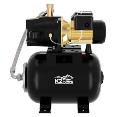 Image showing  1/2 HP 115/230V Electric Shallow Well Jet Pump and Tank System, 7 GPM, Lead-Free