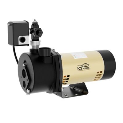 Image showing  3/4 HP 115/230V Electric Cast Iron Convertible Jet Pump, 20 GPM, Lead-Free