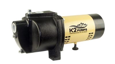 1/2 HP Cast Iron Shallow Well Jet Pump, 115/230V, Lead-Free - K2 Pumps WPS05004K