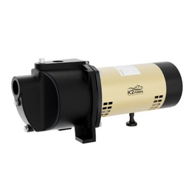 K2 Pumps 1/2 HP 115/230V Electric Cast Iron Shallow Well Jet Pump, 14.5 GPM, Lead-Free