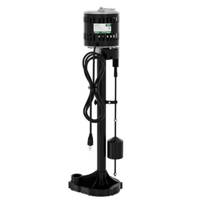 Image showing  1/3 HP 115V Electric Thermoplastic Pedestal Sump Pump, 59.2 GPM