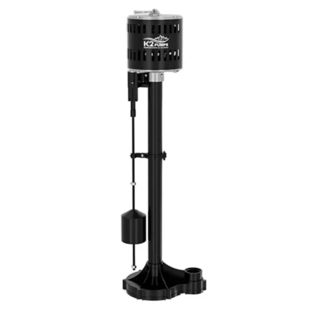 K2 Pumps 1/2 HP 115V Electric Pedestal Sump Pump in Stainless Steel and Cast Iron 76.7 GPM Sump Pumps