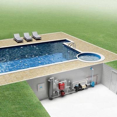 Image showing  1-1/2 HP 230V Electric Thermoplastic 2 Speed Pool Pump, 96 GPM