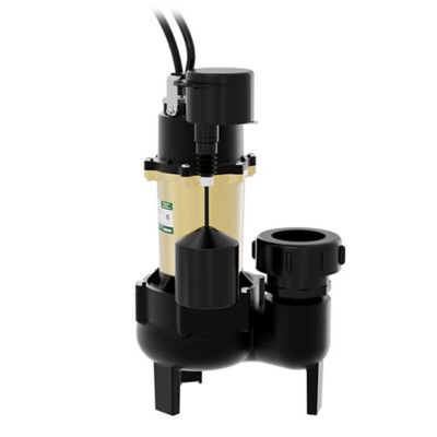 Image showing  1/2 HP 115V Electric Cast Iron Sewage Pump with Piggyback Vertical Switch, 108 GPM