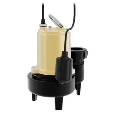 Image showing 6 th K2 Pumps 1/2 HP 115V Electric Cast Iron Sewage Pump with Piggyback Tethered Switch, 150 GPM