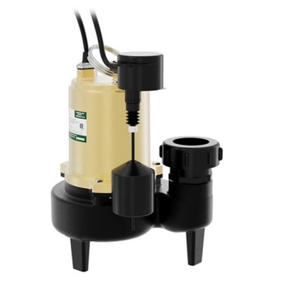 Image showing  1/2 HP Cast Iron Sewage Pump with Piggyback Vertical Switch, SWW05001VPK
