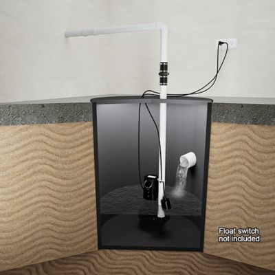 Image showing  1 HP 230V Electric Contractor Series Cast Iron Sewage Pump, 183 GPM