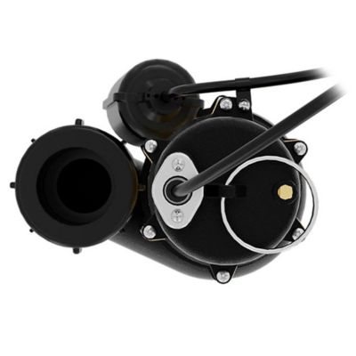 Image showing 5 th K2 Pumps 1/2 HP Cast Iron Sewage Pump with Piggyback Tethered Switch, SWW05002TPK