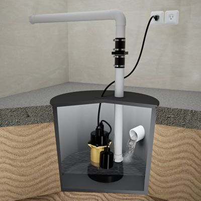 Image showing  1/4 HP Cast Aluminum Sump Pump with Direct-In Tethered Switch, SPA02501TDK