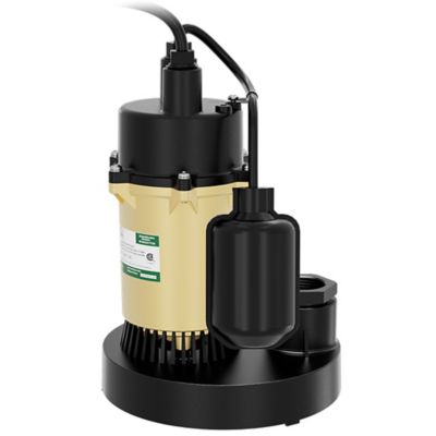 Image showing  1/4 HP Cast Aluminum Sump Pump with Direct-In Tethered Switch, SPA02501TDK