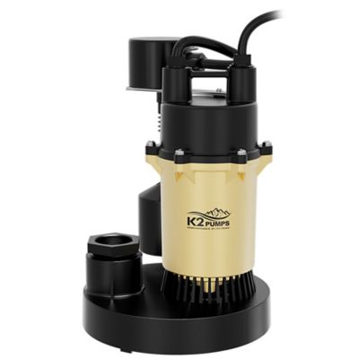 Image showing  1/3 HP 115V Electric Cast Aluminum Sump Pump with Direct-In Vertical Switch, 60 GPM