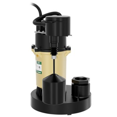 Image showing  1/2 HP Cast Aluminum Sump Pump with Direct-In Vertical Switch, SPA05001VDK