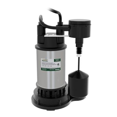 Image showing  1/2 HP Stainless Steel Sump Pump with Direct-In Vertical Switch, SPS05001VDK