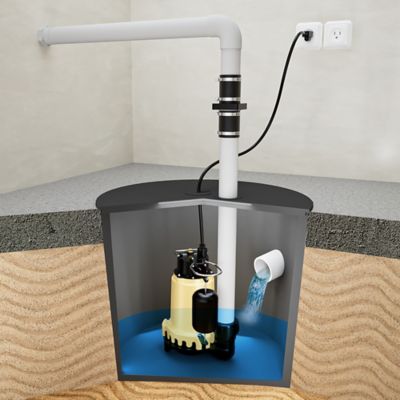 Image showing  1/3 HP Cast Iron Sump Pump with Snap Action Switch, SPI03302K