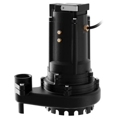 Image showing  3/4 HP 115V Electric Contractor Series Cast Iron Sump Pump, 65 GPM, Piggyback Tethered Switch