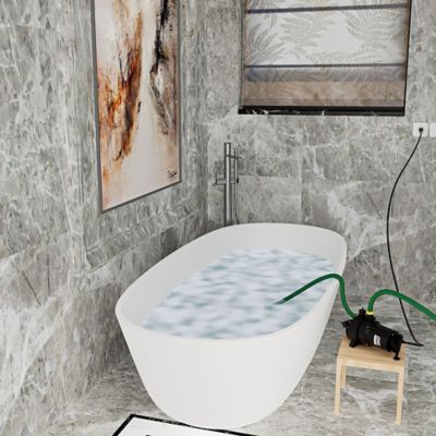 Image showing  1/4 HP 115V Thermoplastic Harsh Duty 2-in-1 Utility Pump, Contractor Series