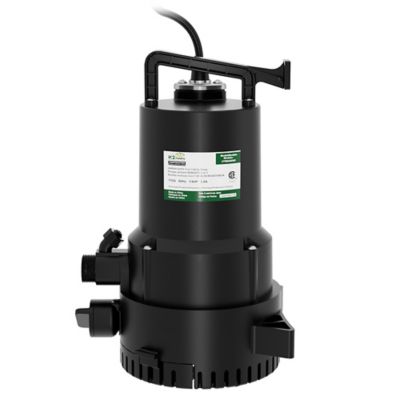 Image showing 5 th K2 Pumps 1/4 HP 115V Thermoplastic Harsh Duty 2-in-1 Utility Pump, Contractor Series