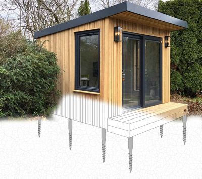 Image showing  27 in. Ground Screw Post Stake for Mailbox Posts, 1-Pack