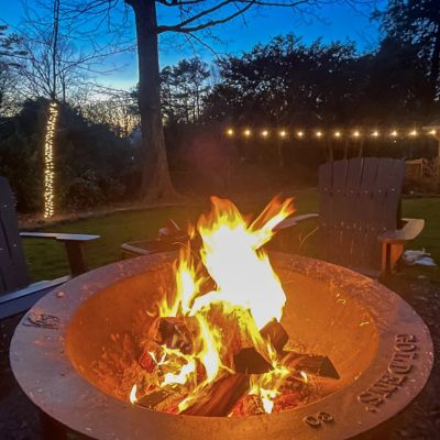 Image showing  Large Firepit with Universal Laser Stand- Bundle