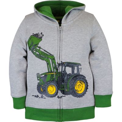 John Deere Full Zipper Fleece Hoody