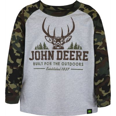 John Deere Boys' Crew Neck Long-Sleeve T-Shirt