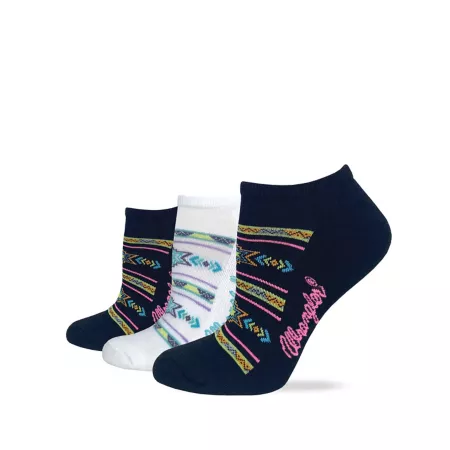 Wrangler Ultra-Dri Aztec Low Cut with Seamless Toe Made in USA 3 Pair Pack 3/72873 ASSORTED Women's Boot Socks