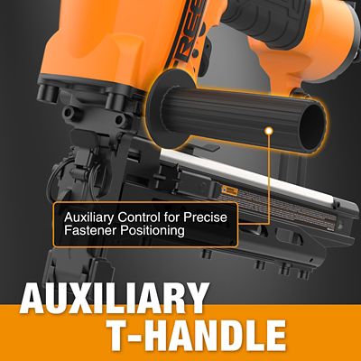 Image showing  2 in. 9 ga. 2nd Generation Pneumatic Fencing Stapler with Case, T-Handle, Metal Belt Hook, 1/4 in. NPT Connector