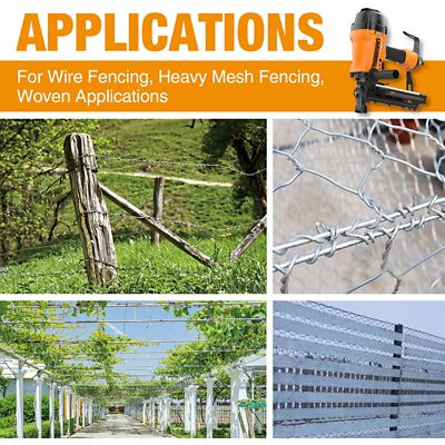 Image showing  2 in. 9 ga. 2nd Generation Pneumatic Fencing Stapler with Case, T-Handle, Metal Belt Hook, 1/4 in. NPT Connector