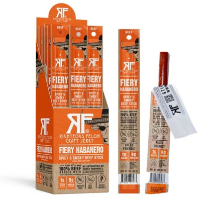 Righteous Felon Habanero 100% Beef Stick - 1 oz. Spicy