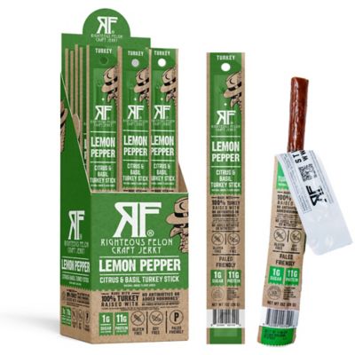 Righteous Felon Lemon Basil Pepper 100% Turkey Stick - 1 oz