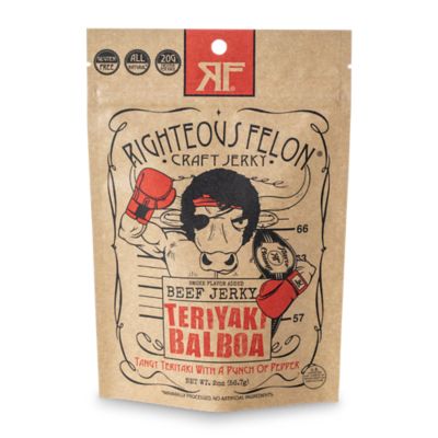 Righteous Felon Teriyaki Balboa - Teriyaki Pepper Beef Jerky