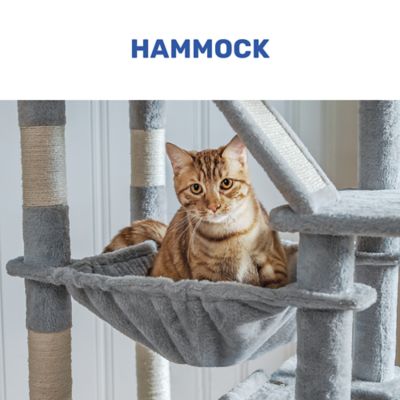 Image showing  6 ft. Three Tower Climbing Cat Tower