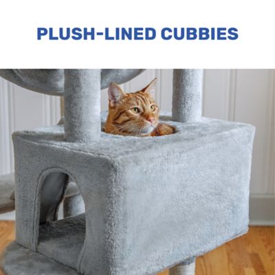 Image showing 6 th Paws & Claws 6 ft. Three Tower Climbing Cat Tower