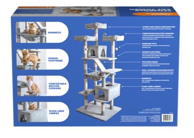 Image showing 8 th Paws & Claws 6 ft. Three Tower Climbing Cat Tower