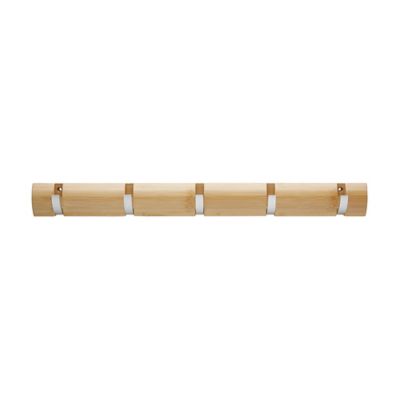 Harper Bamboo 5-Hook Broom and Mop Holder