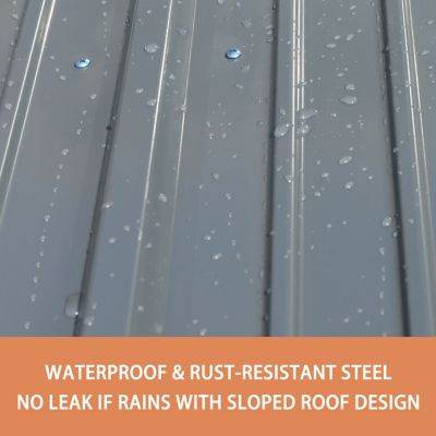 Image showing  8 ft. x 12 ft. Outdoor Storage Shed with Lockable Door and Vents