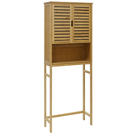 Bamboo Over the Toilet Storage Cabinet with Shelf