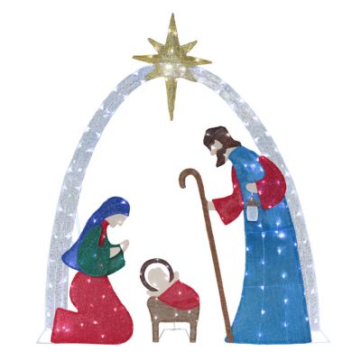 Veikous Nativity Set Christmas Holiday Yard Decoration