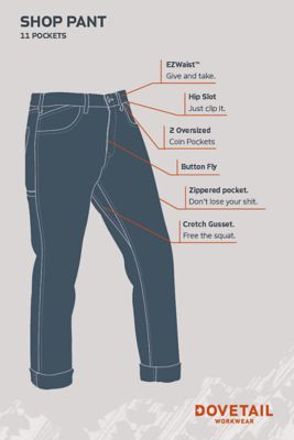 Image showing 9 th Dovetail Workwear Women's Shop Pant