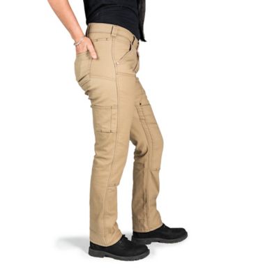 Image showing  Women's Relaxed Fit Anna Task Khaki Canvas Work Pants