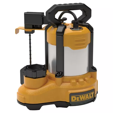 DeWALT 1/3 HP 115V Electric Sump Pump 75 GPM Stainless Steel/Cast Iron Submersible Vertical Switch Sump Pumps