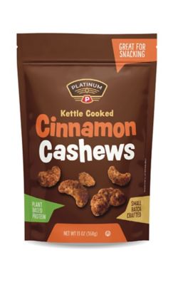 Platinum 13 oz. Cinnamon Cashews, 47523