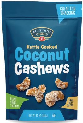 Platinum 13 oz. Coconut Cashews, 47521